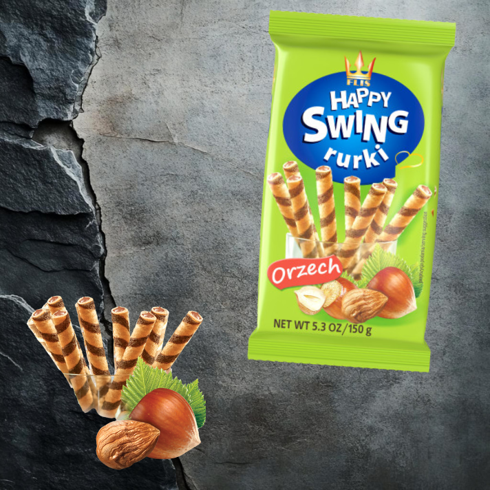 Flis Rurki Happy Swing – Orzechowe Pokłady Rozkoszy (150g)