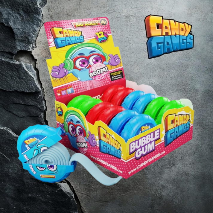 Candy Gangs Power Roll Gum 12sztx40g