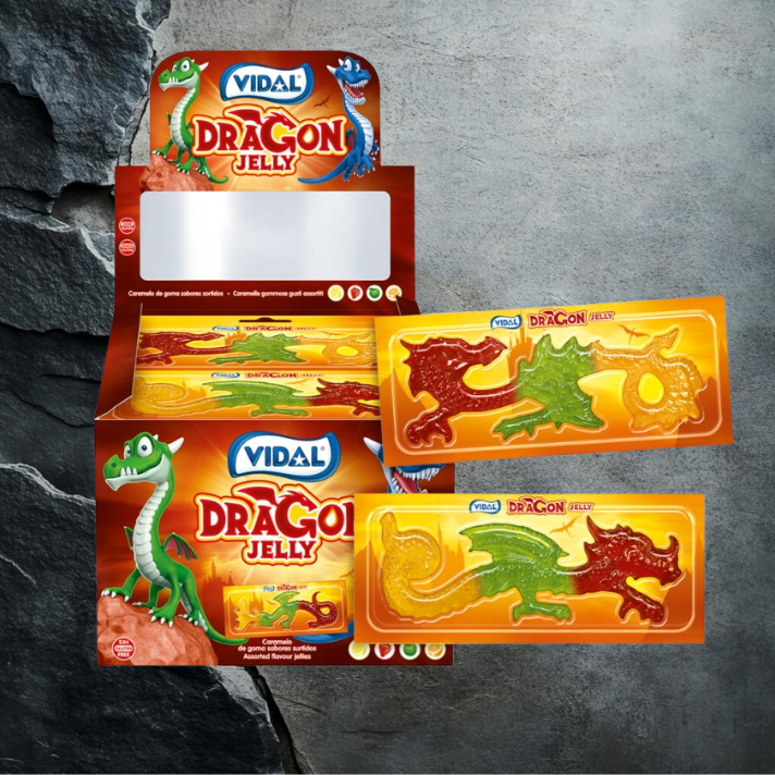 Vidal Dragon Jelly Żelki w foremkach 66g x 11szt