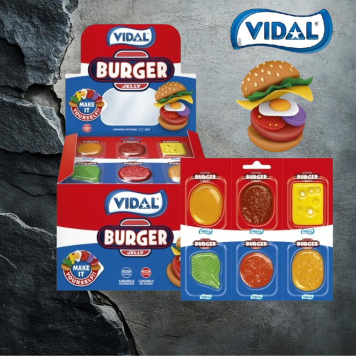 Vidal Burger Jelly 11szt x 60g