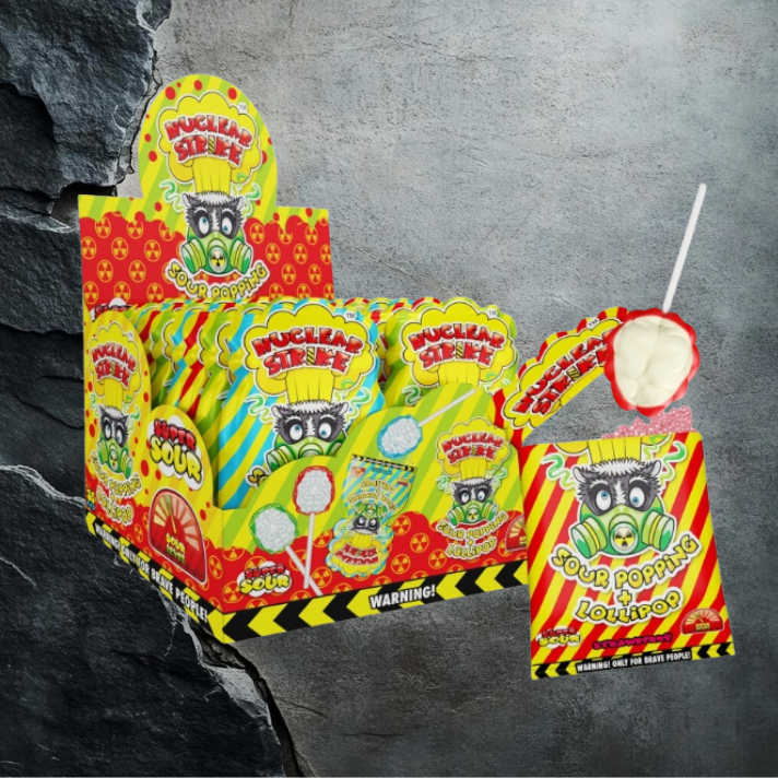 Nuclear Strike Sour Popping + Lollipop  36szt