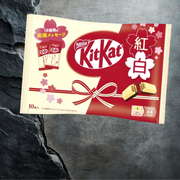 KitKat Mini New Year Edition mleczna i biała czekolada 10 sztuk 116g - Nestlé