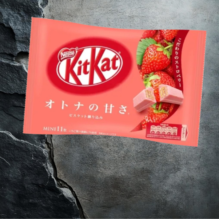 KitKat Mini o smaku truskawkowym Otona no Amasa Strawberry 10 sztuk 113g Nestlé