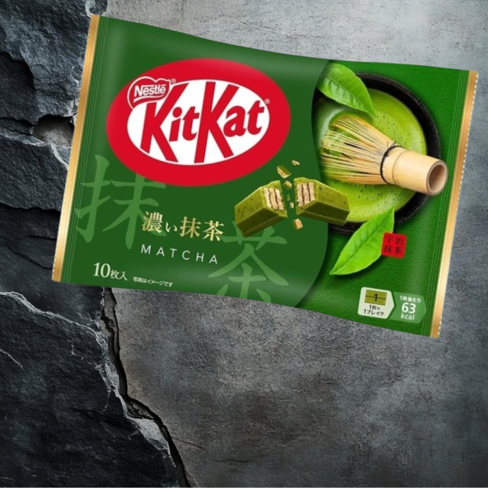 KitKat Mini Yokubari Double Matcha - wafelki czekolada-matcha, 10 sztuk (116g)