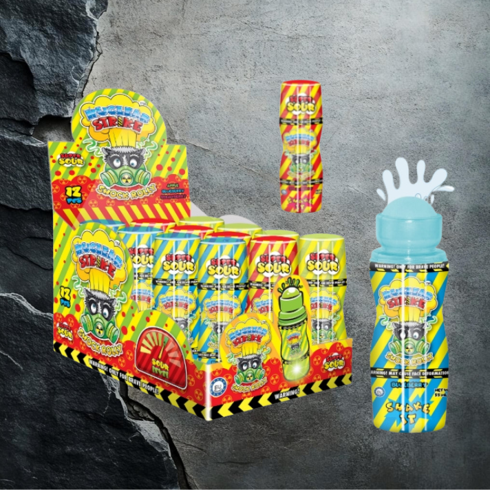 Nuclear Strike Shock Rolly Kwaśny cukierek w płynie 55ml x 12szt