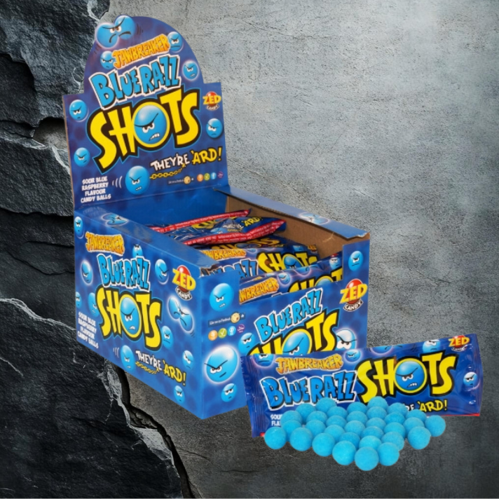 Zed Jawbreaker Bluerazz Shots Łamiszczęki Jagodowe 35g x 30szt