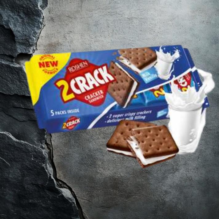 CIASTKA 2CRACK Z NADZ MLECZNO-WANILIOWYM 235 g ROSHEN