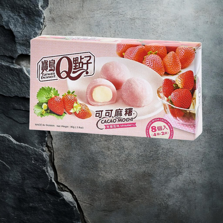 Cacoa Mochi smaku Truskawkowym Taiwan Dessert 80 g