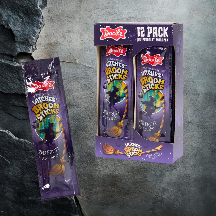 Kwaśne Pałeczki Halloween Docile 12X15g 180g