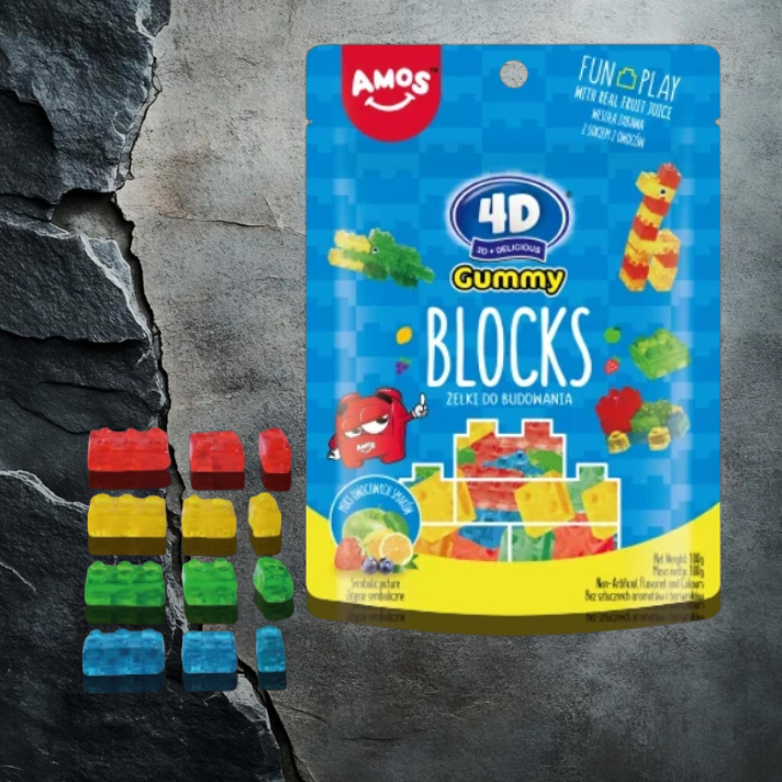 AMOS GUMMY BLOCKS 100g