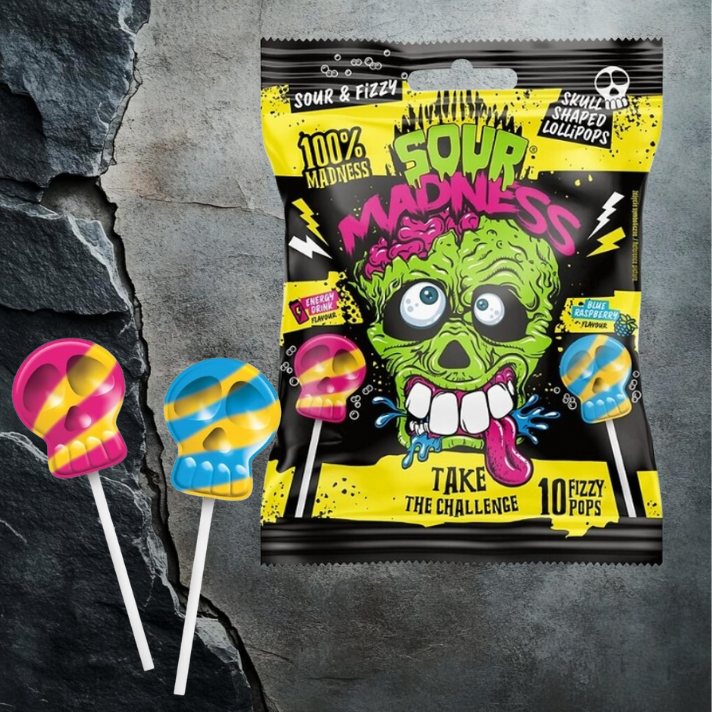 Sour Madness Lollioops 10 x9g Argo