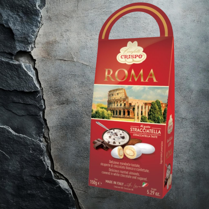 Crispo Stracciatella migdały w białej czekoladzie 150g