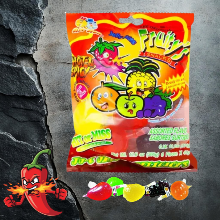 Dindon Ju-C Jelly Fruits Hot Spicy 360g