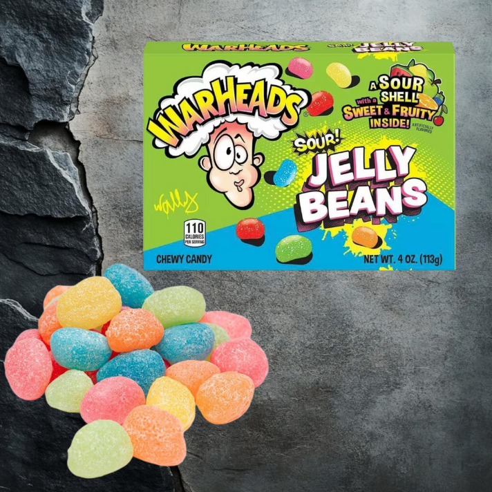 Warheads Sour Jelly Beans 113g