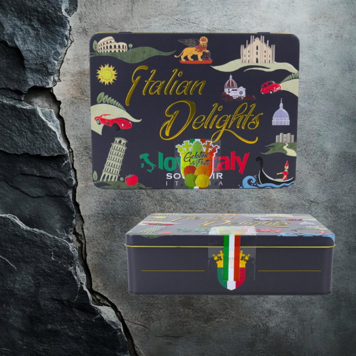 GALARETKI ILOVE ITALIA Włoskie W Puszce Prezent 300g