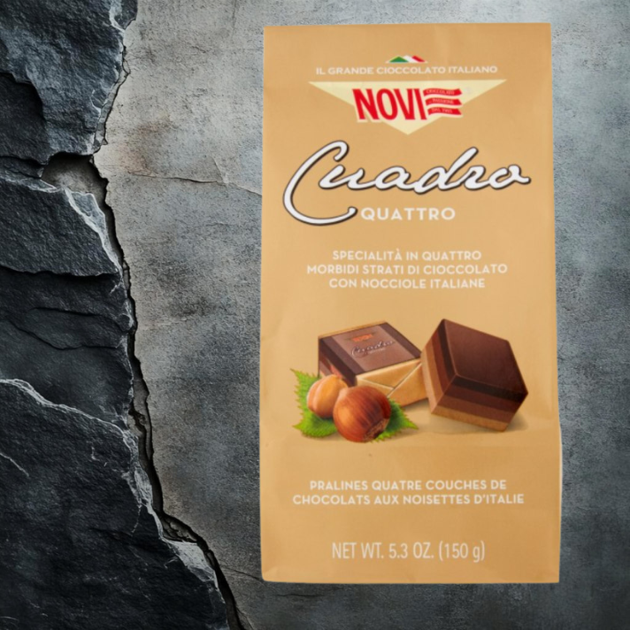 NOVI CUADRO Quattro Włoskie Czekoladki 150g