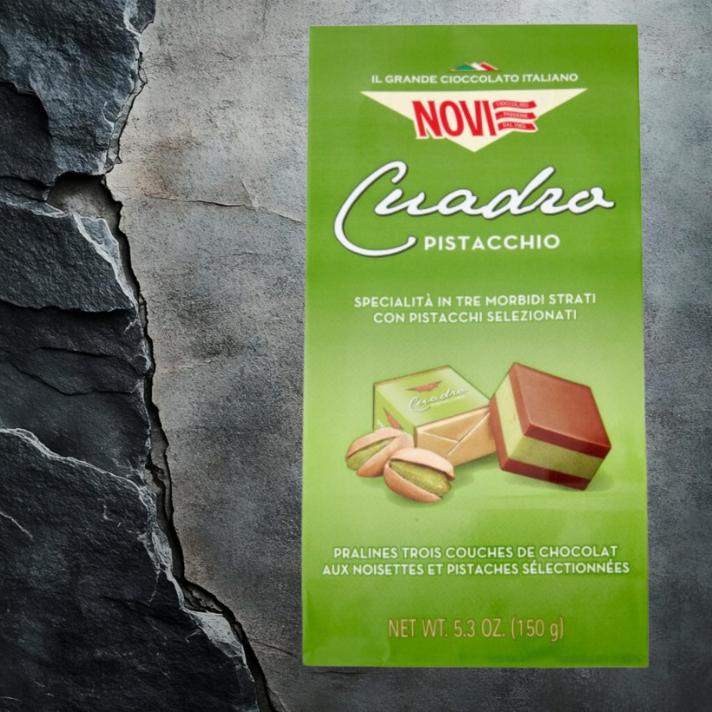 NOVI CUADRO Czekolada Mleczna Z Kremem Pistacjowym 110g