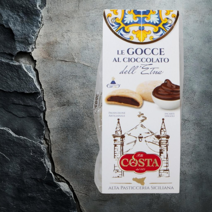 COSTA DOLCI Włoskie Kruche Ciastka z Kremem Czekoladowym Sycylia 120g