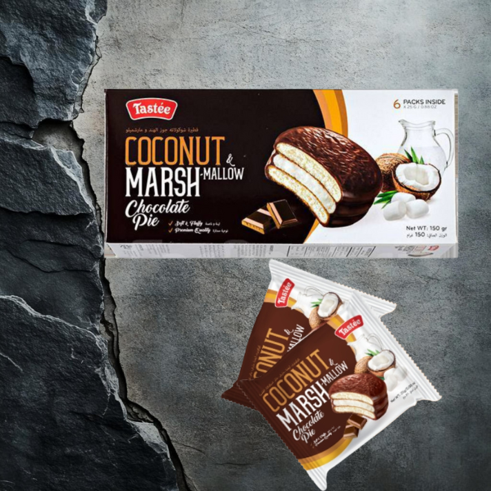 Coconut Marshmallow Chocolate Pie 150g Tastee