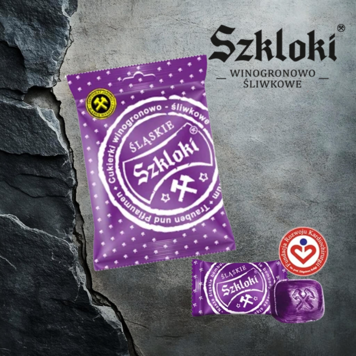 Szkloki winogronowo-śliwkowe 80g