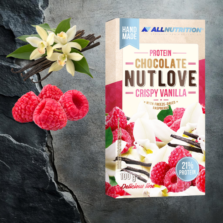 Protein Chocolate Nutlove Crispy Vanilla ALLNUTRITION 100g