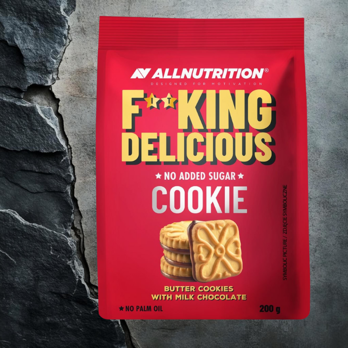 Fitking Cookie Butter Cookies With Milk Chocolate ALLNUTRITION 200g