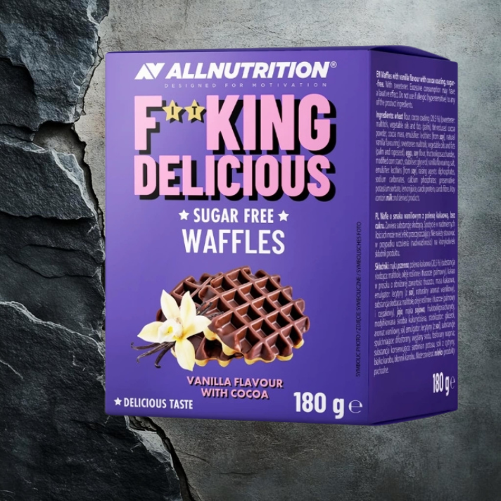 Fitking Delicious Waffle Vanilla Flavour With Cocoa ALLNUTRITION 180g