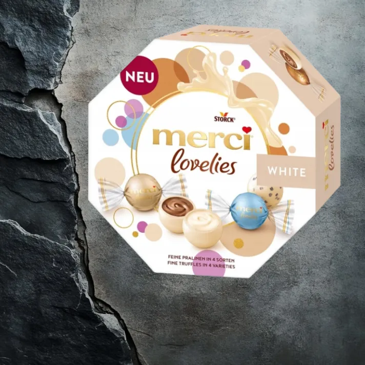 Praliny Merci Lovelies White 185g
