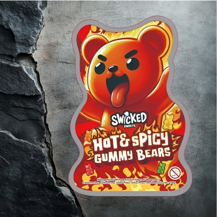 Swicked Hot and Spicy Gummy Bears 100g