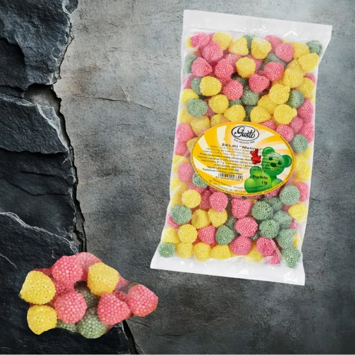 Malinki kolorowe kolor naturalny 1 kg w opakowaniu foliowym