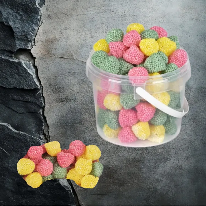 Malinki kolorowe w kolorze naturalnym kubek 400 g