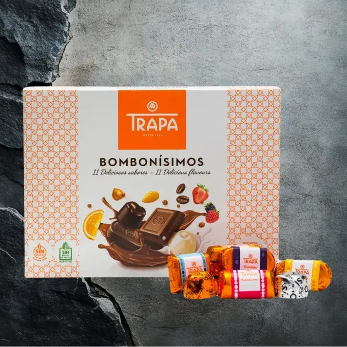 Bombonierka z czekoladkami bez glutenu 11 smaków 200g Trapa