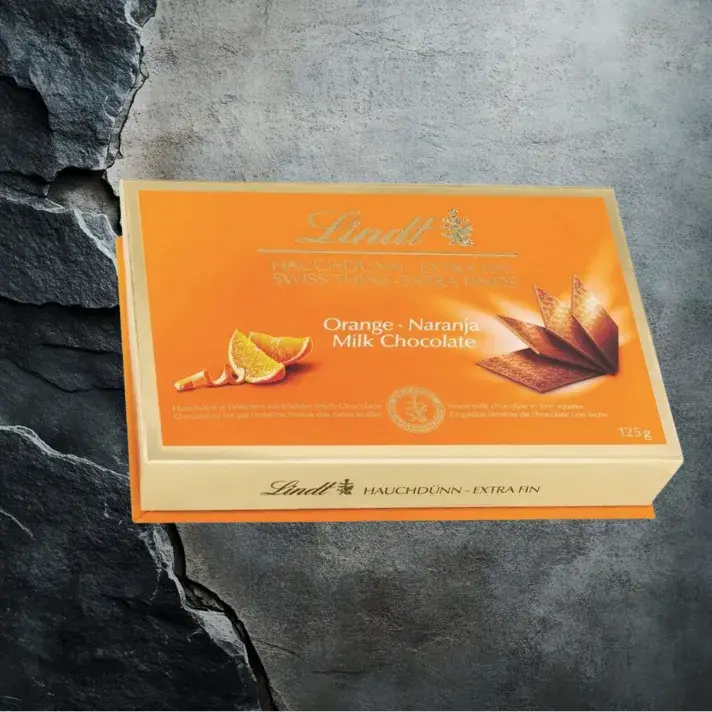 Lindt Thins Orange bardzo cienkie plasterki czekolady 125g