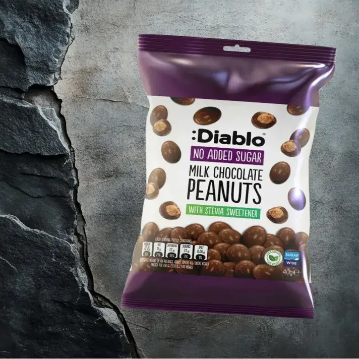 Diablo ORZESZKI w czekoladzie bez dodatku cukru