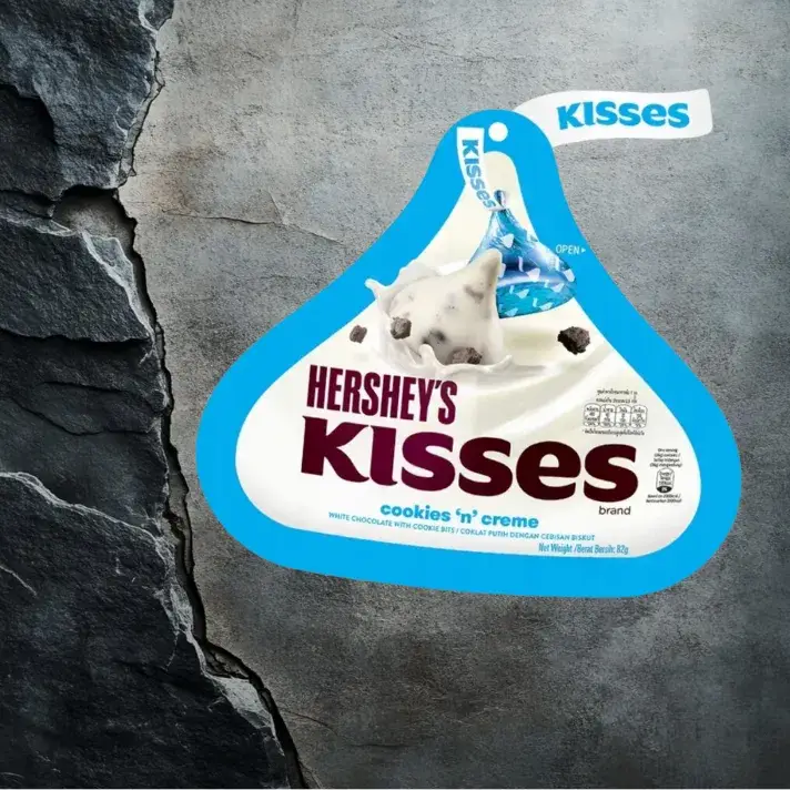 Hershey's Kisses kawałki ciasteczek w białej czekoladzie 82 g