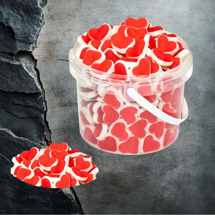 Serduszka Biało-Czerwone kubek 450 g