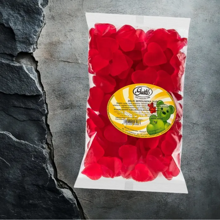 Serduszka Duże 1 kg w opakowaniu foliowym