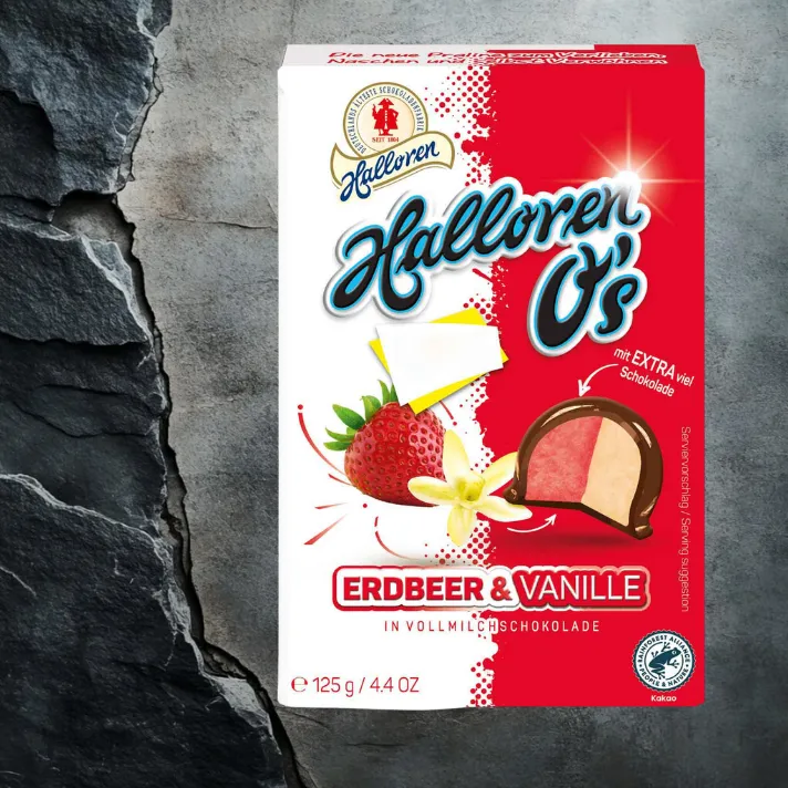 Halloren O's Strawberry & Vanilla 125g