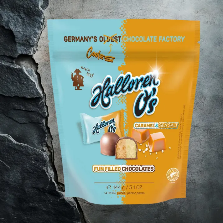 Halloren O's Caramel & Sea Salt 144g