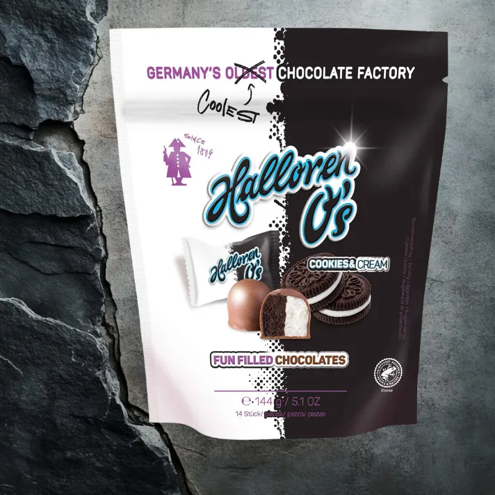 Halloren O's Cookies & Cream 144g